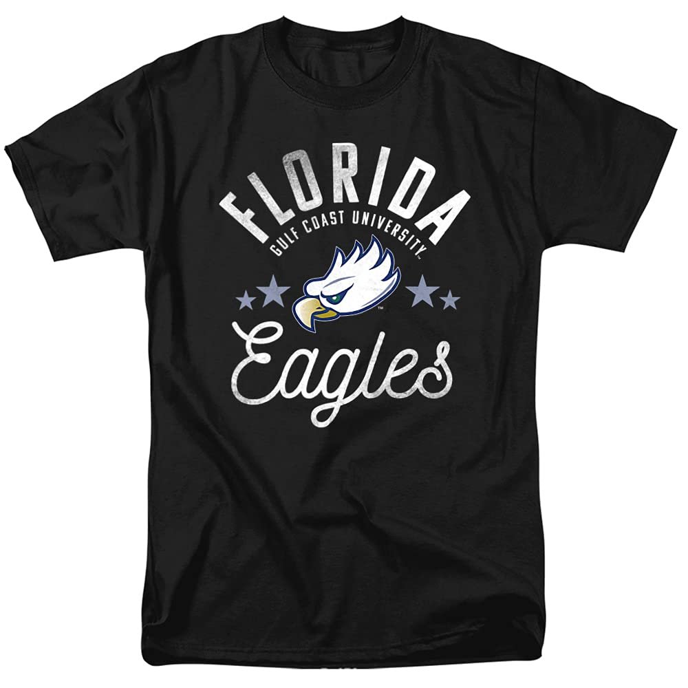 Florida Gulf Coast University Official Eagles Unisex Adult T Shirt,Black, 5X-Large