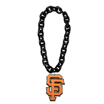 San Francisco Giants 3D Fan Chain Necklace - Black Chain
