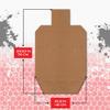 100 Official USPSA Cardboard Targets, Competition Torso, Full Size USPSA Cardboard Targets, Silhouette Shooting Target, Rifles, Handguns, & Shotguns, (100 Target Pack, USPSA) view 2