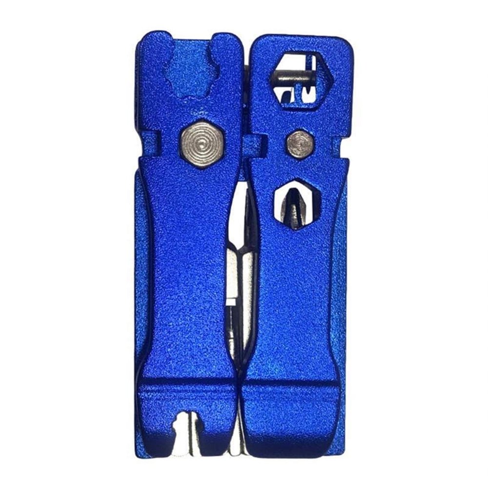 SJHY Bicycle Accessories 20 in 1 Bicycle Repair Tools Chain Cutter Device Set Combination Riding Equipment Bicycle Mountain Bike Garage Repair Parts Bike Parts (Color : Blue)