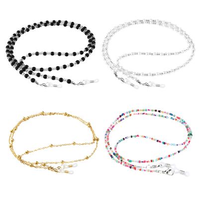 ONESING 4 Pcs Eyeglass Chains for Women Eyeglasses String Holder Glasses Strap Eyewear Beaded Chain Glasses Cord Lanyard Gift