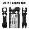 SJHY Bicycle Accessories 20 in 1 Bicycle Repair Tools Chain Cutter Device Set Combination Riding Equipment Bicycle Mountain Bike Garage Repair Parts Bike Parts (Color : Yellow) view 2