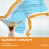 Famstar Beach Blanket Oversized Extra Large78 X 81",Waterproof Sandproof Beach Blanket 1-7 Adults Lightweight Durable for Travel Camping Hiking Picnic (78" X 81", Orange&Blue) view 4