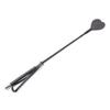 chenyesun Riding Whips Horse Riding Leather Heart Whip Riding Crop Bull Whip for Outdoor Sport (Black) view 1