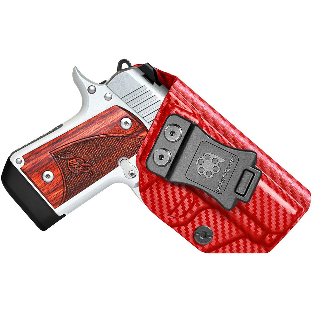 Amberide Kimber Micro 9 IWB Holster,Kydex-Boltaron Inside Waistband Fit Kimber Micro 9 9mm,Secure Retention,Quick Draw,030 Cant