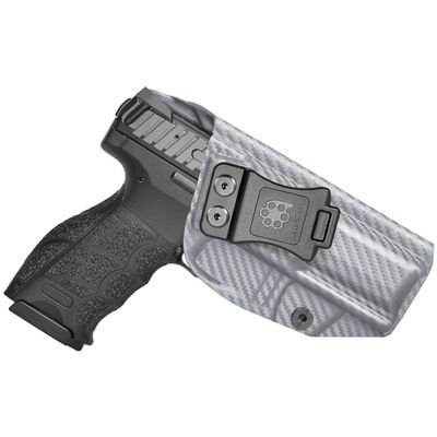 Amberide H&K VP9 / VP40 IWB Holster, Kydex-Boltaron Inside Waistband Holster for Heckler & Koch VP9 and VP40 9mm/.40 Pistols, Secure Retention, 030 Adjustable Cant