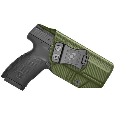 Amberide CZ P-10 C IWB Holster, Kydex-Boltaron Inside Waistband Carry Fit CZ P-10 C 9mm, Quick Draw, Secure Retention, 030 Cant