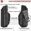 Amberide CZ P-10 C IWB Holster, Kydex-Boltaron Inside Waistband Carry Fit CZ P-10 C 9mm, Quick Draw, Secure Retention, 030 Cant view 4