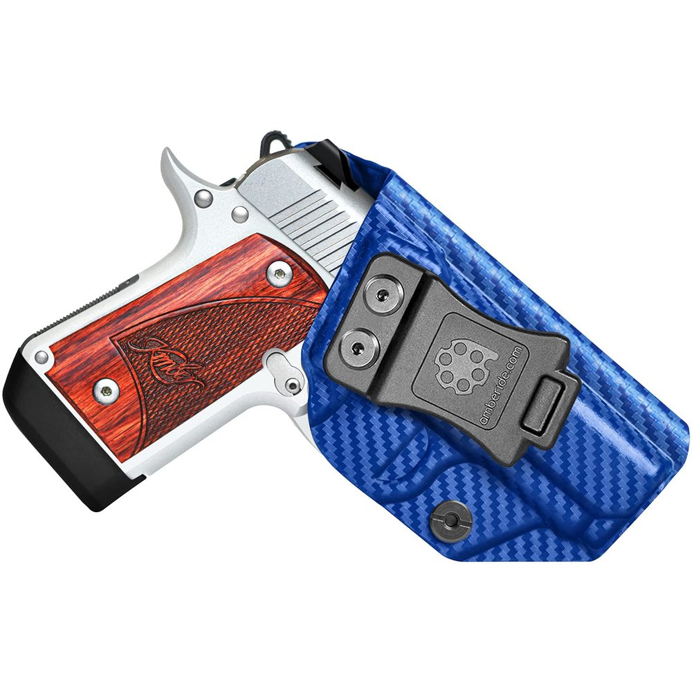 Amberide Kimber Micro 9 IWB Holster,Kydex-Boltaron Inside Waistband Fit Kimber Micro 9 9mm,Secure Retention,Quick Draw,030 Cant