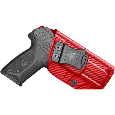 Amberide Ruger Security9 IWB Holster,Kydex-Boltaron Inside Waistband Fit Ruger Security 9mm,Secure Retention,Quick Draw,030 Adjustable Cant