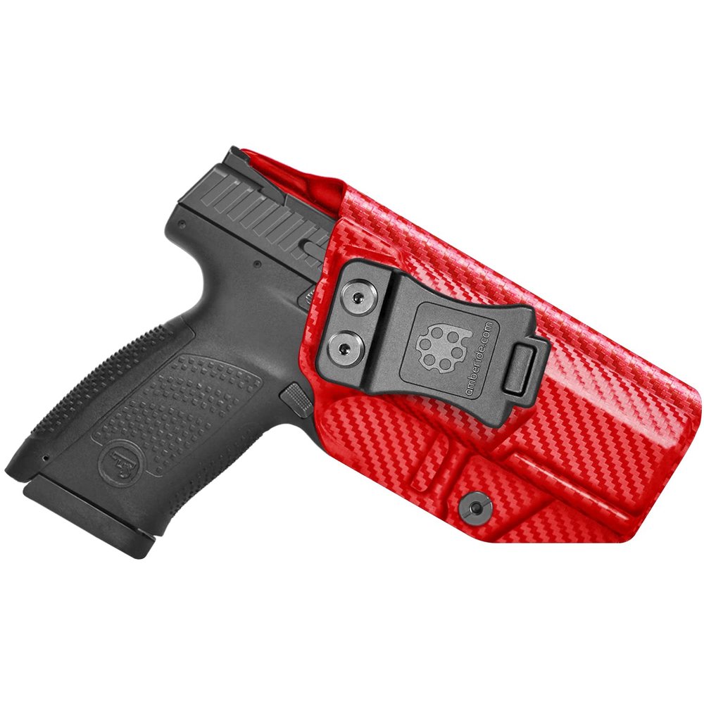 Amberide CZ P-10 C IWB Holster, Kydex-Boltaron Inside Waistband Carry Fit CZ P-10 C 9mm, Quick Draw, Secure Retention, 030 Cant