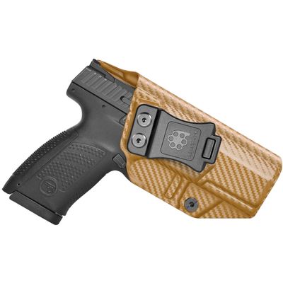 Amberide CZ P-10 C IWB Holster, Kydex-Boltaron Inside Waistband Carry Fit CZ P-10 C 9mm, Quick Draw, Secure Retention, 030 Cant