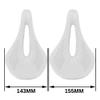 WALGUN Lightweight Carbon Fiber Bike Seat for Men Women Comfortable Leather Cover MTB Mountain Road Bike Carbon Rail Bicycle Saddle Cushion - 143mm/155mm (White, 155mm) view 2