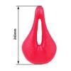 WALGUN Lightweight Carbon Fiber Bike Seat for Men Women Comfortable Leather Cover MTB Mountain Road Bike Carbon Rail Bicycle Saddle Cushion - 143mm/155mm (Red, 143mm) view 3