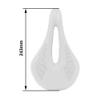 WALGUN Lightweight Carbon Fiber Bike Seat for Men Women Comfortable Leather Cover MTB Mountain Road Bike Carbon Rail Bicycle Saddle Cushion - 143mm/155mm (White, 143mm) view 3