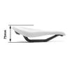 WALGUN Lightweight Carbon Fiber Bike Seat for Men Women Comfortable Leather Cover MTB Mountain Road Bike Carbon Rail Bicycle Saddle Cushion - 143mm/155mm (White, 143mm) view 4