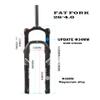 Bike Fat Fork 26Inch Air Fork 1-1/8" Steering Tube with Handle bar Control Lockout Spread 135MM Travel 120MM Magnesium & Aluminum Alloy Available for Beach Bike, E-Bike view 2