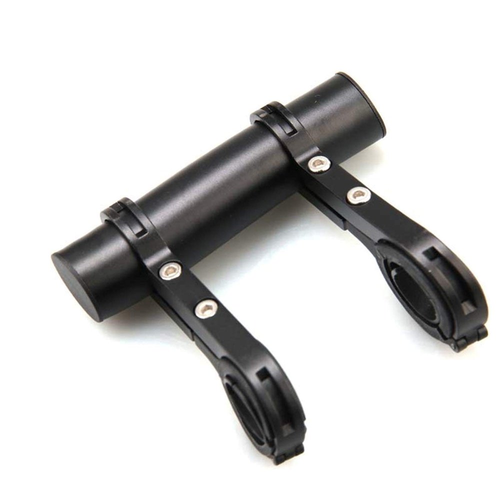 SJHY Bicycle Accessories Bicycle Handlebar Extended Bracket Mountain Bike Aluminum Alloy Frame Extension Mount Holder Extension Frame Holder Accessorie Bike Parts (Color : Black)