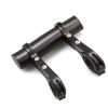 SJHY Bicycle Accessories Bicycle Handlebar Extended Bracket Mountain Bike Aluminum Alloy Frame Extension Mount Holder Extension Frame Holder Accessorie Bike Parts (Color : Black) view 1