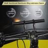SJHY Bicycle Accessories Bicycle Handlebar Extended Bracket Mountain Bike Aluminum Alloy Frame Extension Mount Holder Extension Frame Holder Accessorie Bike Parts (Color : Black) view 2