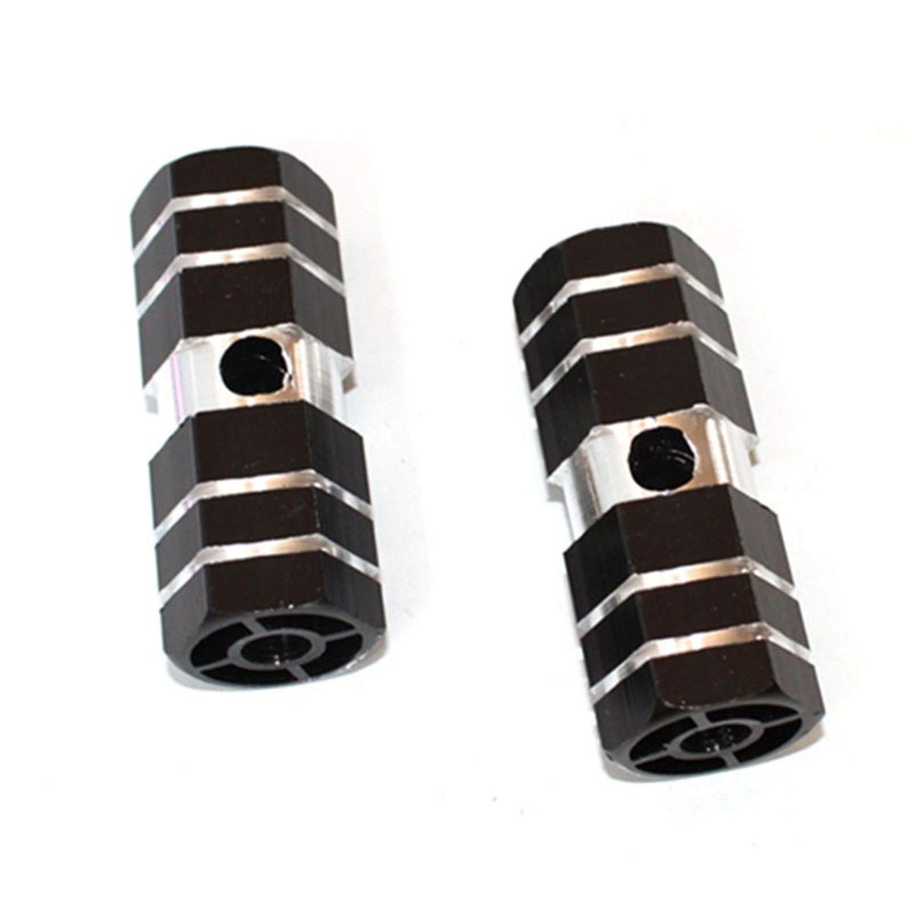 Bicycle Accessories Bicycle Rear Axle Pedals Bike Foot Pegs Rear Axle Pedals Pegs Hexagonal Non Slip Universal Bicycle Axle Pedals Bike Parts (Color : Black)