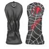 Golf Builder 3pcs/Set Spider Embroidery Black Golf Club Driver Fairway Wood Head Covers 1 3 5 Wood Covers view 3