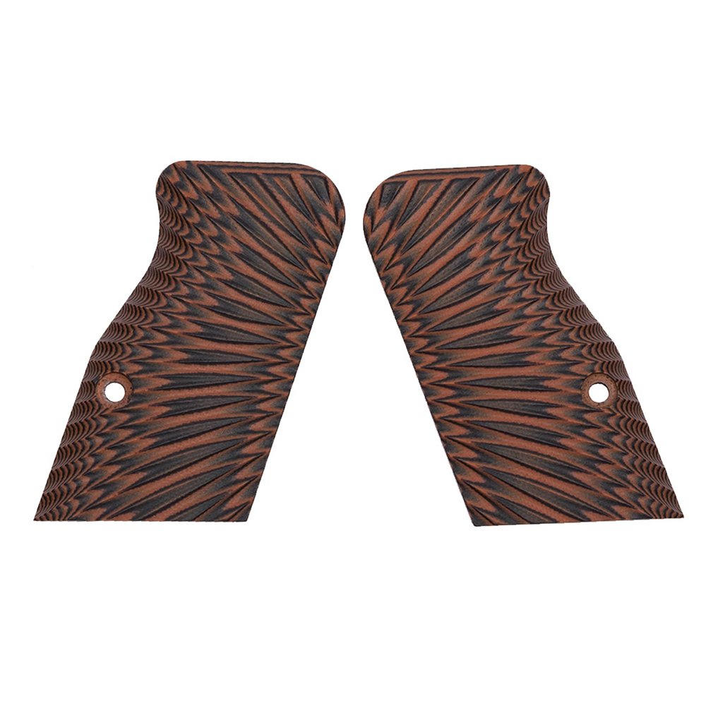 Guuun G10 Grips for Tanfoglio Tactical Palm Starburst Texture - Short Length