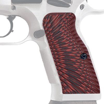 Guuun G10 Grips for Tanfoglio Tactical Palm Starburst Texture - Medium Length