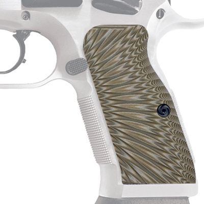 Guuun G10 Grips for Tanfoglio Tactical Palm Starburst Texture - Medium Length