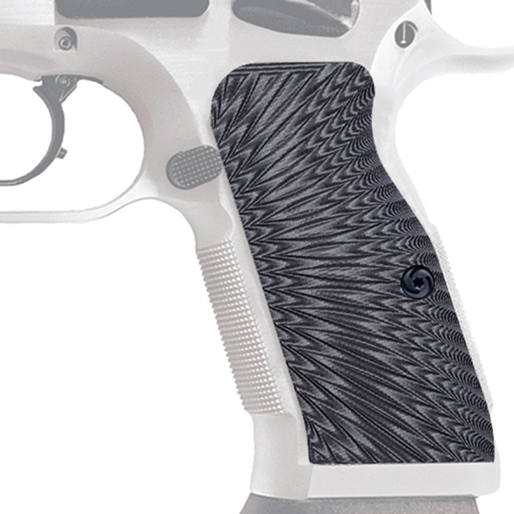 Guuun G10 Grips for Tanfoglio Tactical Palm Starburst Texture - Medium Length