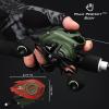 KastKing Spartacus II Baitcasting Fishing Reel, 6oz Ultralight, Super Smooth with 17.6 LB Carbon Fiber Drag, 7.2:1 Gear Ratio, 39mm Palm Perfect Lower Profile Design,Stryker Green,Right Handed view 4