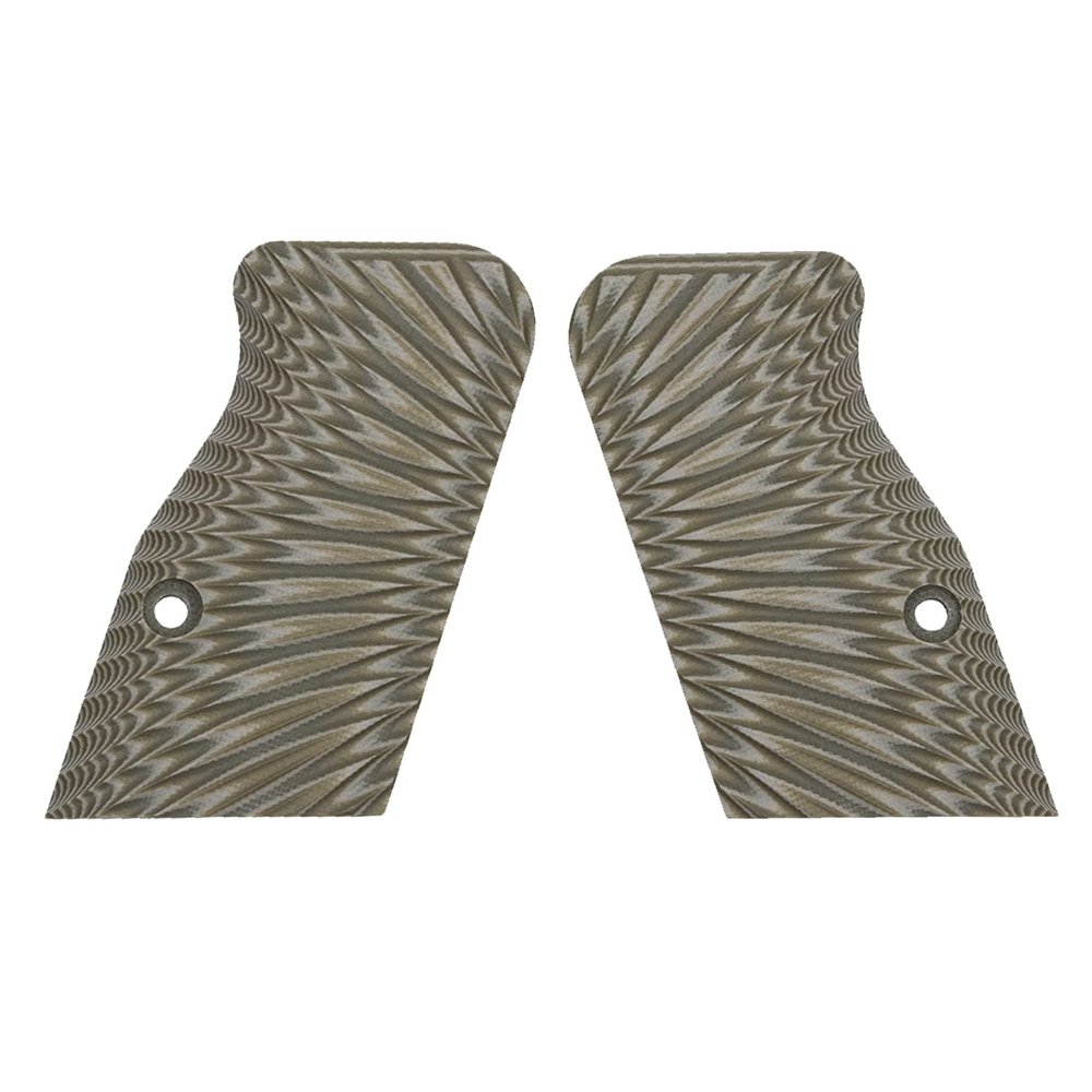 Guuun G10 Grips for Tanfoglio Tactical Palm Starburst Texture - Short Length