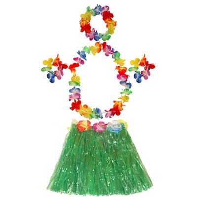 Froiny 1 Set Streaming Grass Skirt Hawaii Hula Grass Skirt for Adults and Children Hawaiian Party Fancy Dress Costume 40cm