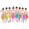 Froiny 1 Set Streaming Grass Skirt Hawaii Hula Grass Skirt for Adults and Children Hawaiian Party Fancy Dress Costume 40cm view 2