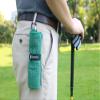 Handy Picks Microfiber Golf Towel (16" X 16") with Carabiner Clip, Waffle Pattern Golf Towel Hook and Loop Fastener - The Convenient Golf Cleaning Towel Dark Green view 3