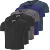 5 Pack Men's Dry Fit T Shirts Athletic Running Gym Workout Short Sleeve Tee Shirts for Men (US, Alpha, Large, Regular, Regular, Set 1) view 1