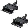 360 Tactical Quick Detachable Base with Lever Lock System Easy Removal Metal Black Accessories Single 3-Slot Angle 45 Degree Off-Set (2 PCS) view 1