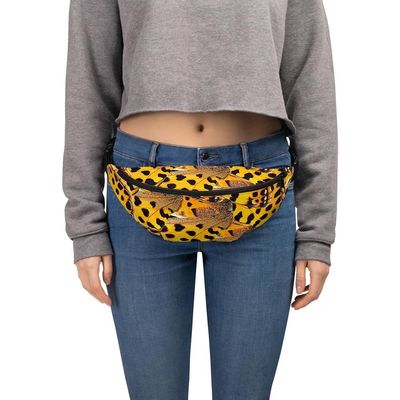 Fanny Pack - Yellow Butterflies - Fanny Pack for Women Designer Fanny Pack Nature Fanny Pack Hip Purse Large City Bag Hip Bag Bum Bag Lightweight Travel Purse Phone Bag