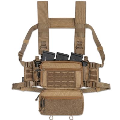 ACE TAC S.O.P. Tactical Chest Rig with 5.56/7.62 & Pistol Magazine Pouch Holders, Wing & Molle Dangler Pouches