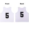 RE-HUO 12 Pack Numbered1-12 Scrimmage Vests/Sport Pinnies/Training Bibs For Basketball,Soccer, Volleyball and Baseball(white1-12,L) view 2