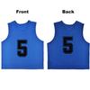 RE-HUO 12 Pack Numbered1-12 Scrimmage Vests/Sport Pinnies/Training Bibs For Basketball,Soccer, Volleyball and Baseball(dark blue1-12,L) view 2