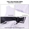 RE-HUO Set of 12 Numbered (13-24) Soccer Vests/Sport Pinnies/Training Bibs with Free Carry Bag(White13-24,XL) view 3