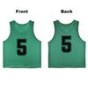 RE-HUO 12 Pack Numbered1-12 Scrimmage Vests/Sport Pinnies/Training Bibs For Basketball,Soccer, Volleyball and Baseball(green1-12,L) view 2