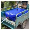 XJJUN Water Carrier Container, Folding Water Bag Car Water Carrier Container High Capacity with A Faucet, for Gardening Fire Fighting (Color : Blue, Size : 350L/1X0.7X0.5M) view 1
