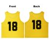 RE-HUO Set of 12 Numbered (13-24) Soccer Vests/Sport Pinnies/Training Bibs with Free Carry Bag(Yellow13-24,L) view 2