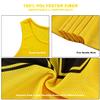 RE-HUO Set of 12 Numbered (13-24) Soccer Vests/Sport Pinnies/Training Bibs with Free Carry Bag(Yellow13-24,L) view 3