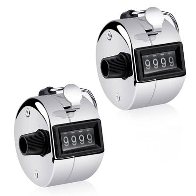 SLTG2020 2PCS Set Portable 4 Digit Handheld Number Click Golf Counter Tally Recorder