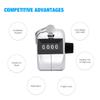 SLTG2020 2PCS Set Portable 4 Digit Handheld Number Click Golf Counter Tally Recorder view 3