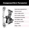 25 Lbs Archery Mini Compound Bow and Arrows Set Compound Bow Kit Right and Left Hand Bow for Outdoor Hunting Shooting Fishing view 3