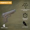 Recover Tactical CC3C Compact 1911 Grip and Rail System for The Compact Officer's Size 1911, No Modifications Required, Installs in Under 3 Minutes (Tan) view 3